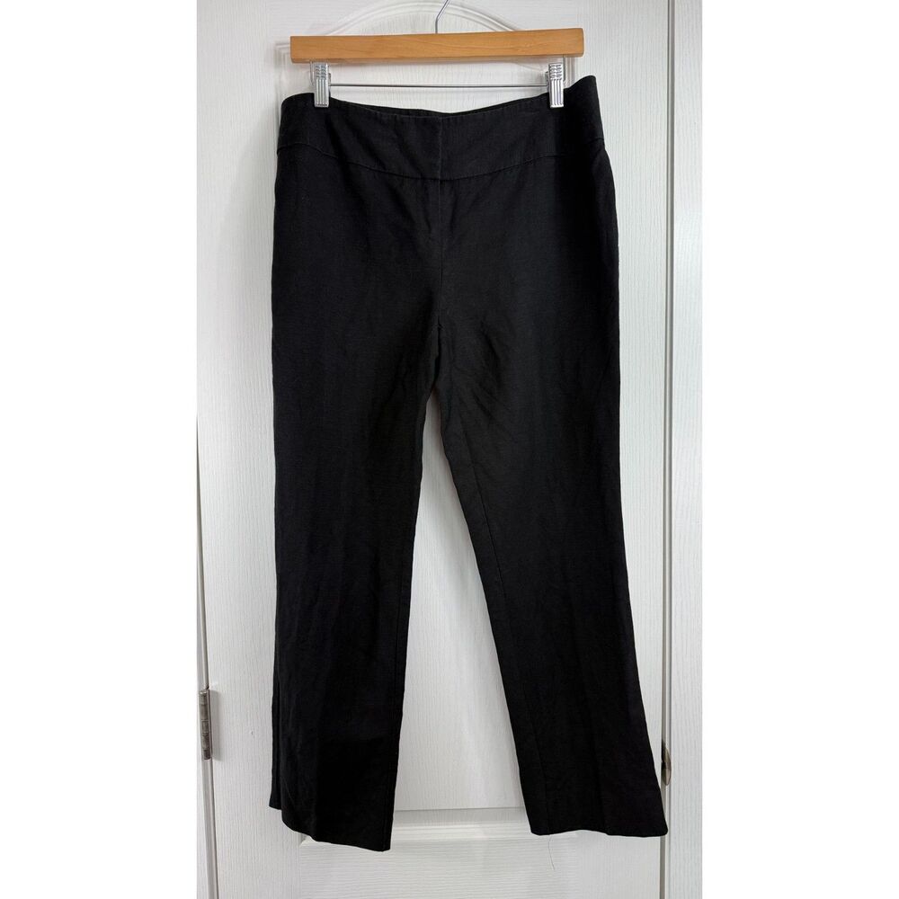 Kenneth Cole New York Women's Black Linen Blend Dress Pants Size 6
